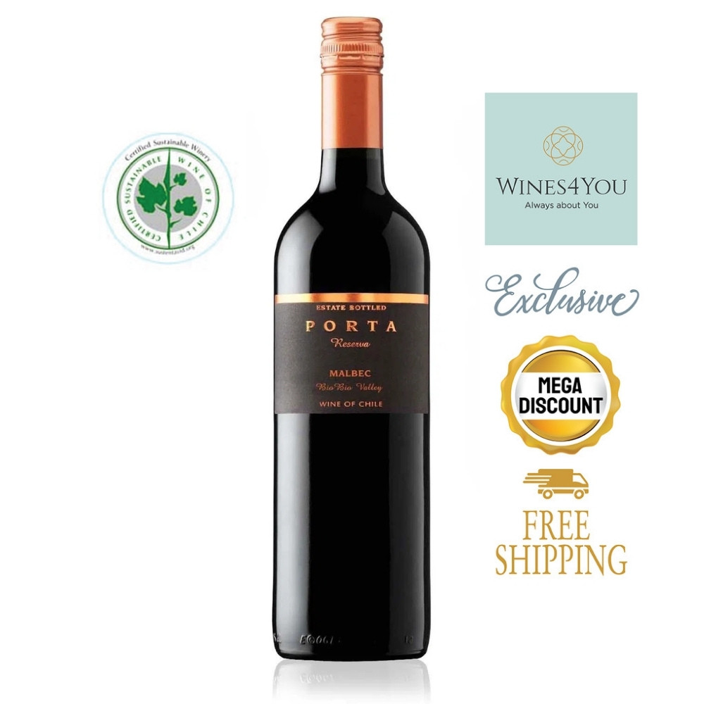 Porta Reserva Malbec Chile Red Wine 2023